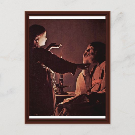 De engel lijkt op sint-Joseph in een droom Briefkaart (Voorkant)