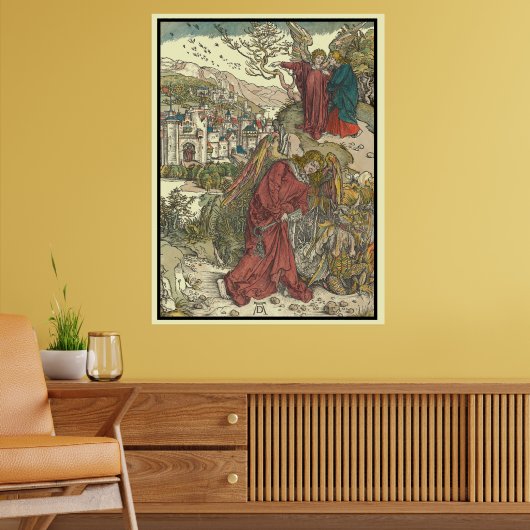 De engel met de sleutel van Albrecht Dürer Poster (Woonkamer 2)