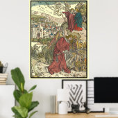 De engel met de sleutel van Albrecht Dürer Poster (Thuiskantoor)