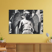 De engel met een glimlach canvas afdruk (Insitu (Woonkamer))