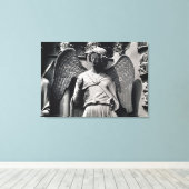 De engel met een glimlach canvas afdruk (Insitu (Houten vloer))