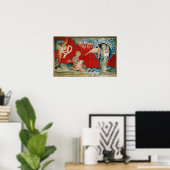 De engel met een open boek poster (Thuiskantoor)