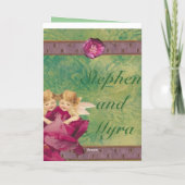 De engel nam Monogram toe Notitiekaartje (Achterkant)