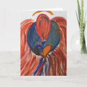 De engel ter wereld Dankt u kaardt Bedankkaart (Voorkant)