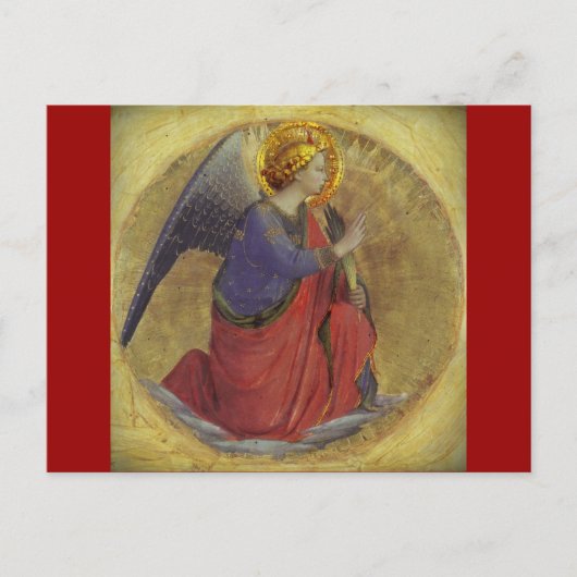De Engel van Angelico van Fra van Aankondiging Briefkaart (Voorkant)