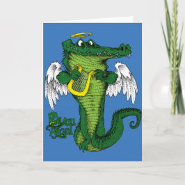 De Engel van Bayou Feestdagen Kaart