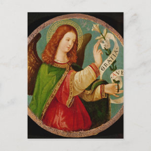 De engel van de aankondiging briefkaart