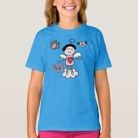 De Engel van de cartoon T-shirt (Voorkant)