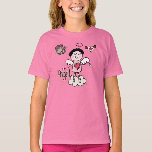 De Engel van de cartoon T-shirt (Voorkant)