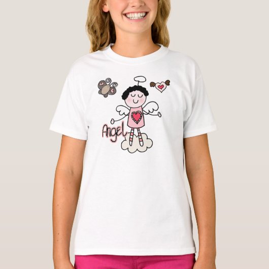 De Engel van de cartoon T-shirt (Voorkant)