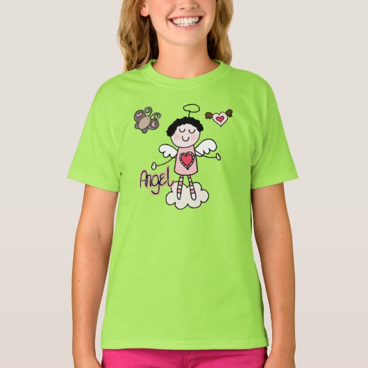 De Engel van de cartoon T-shirt (Voorkant)