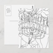 De Engel van de Chanoeka Briefkaart (Voorkant / Achterkant)