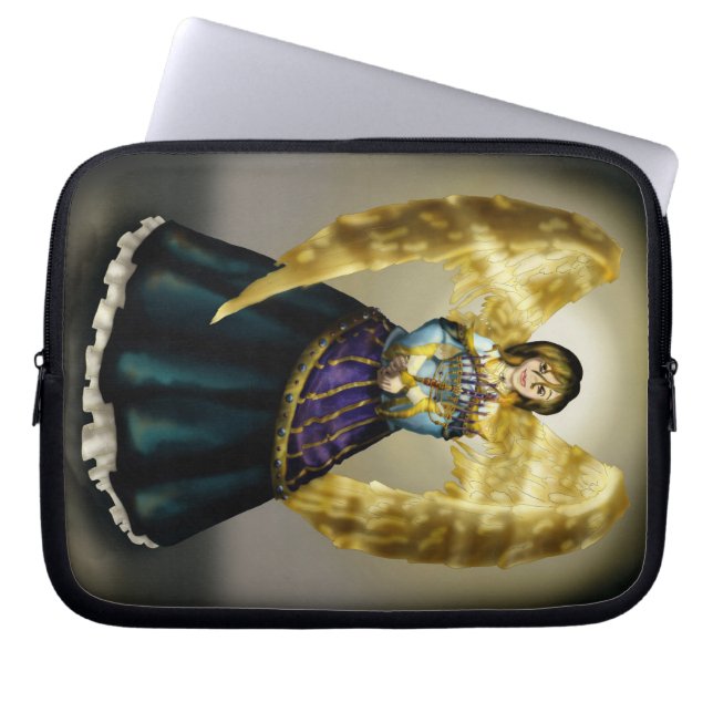 De Engel van de Chanoeka Laptop Sleeve (Voorkant)