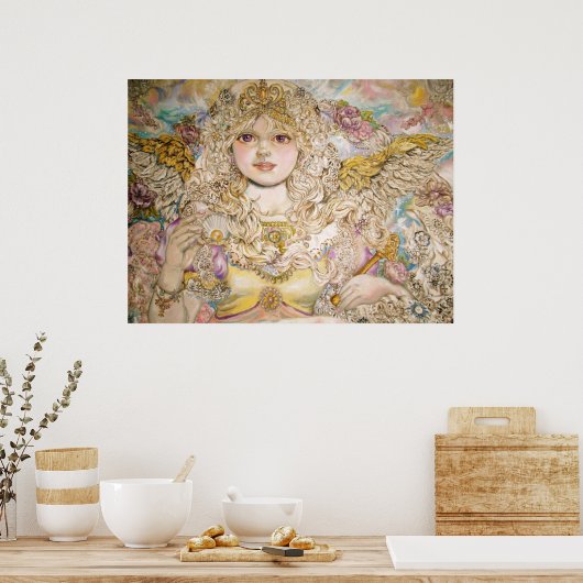 De engel van de Gulden parel. Poster (Keuken)