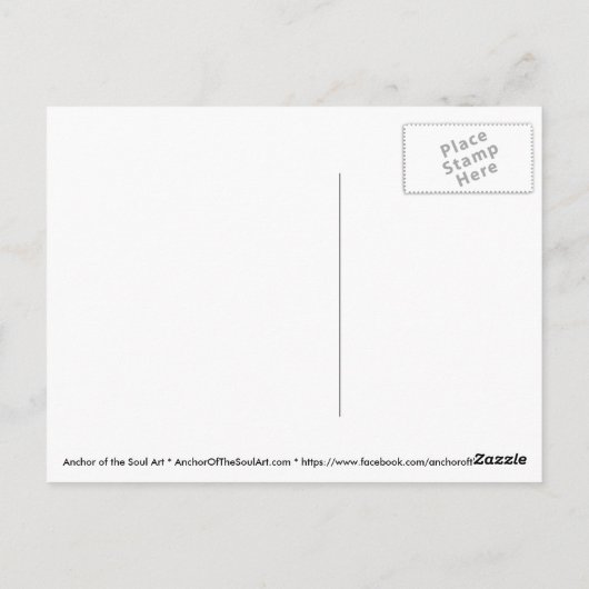 De engel van de Heer Briefkaart (Achterkant)