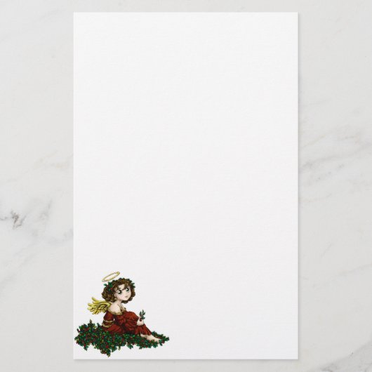 De Engel van de hulst Briefpapier (Voorkant)