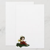 De Engel van de hulst Briefpapier (Voorkant / Achterkant)