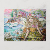 De engel van de parelschelpdieren, een engel sav.. briefkaart (Voorkant)