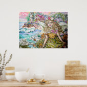 De engel van de parelschelpdieren. poster (Keuken)