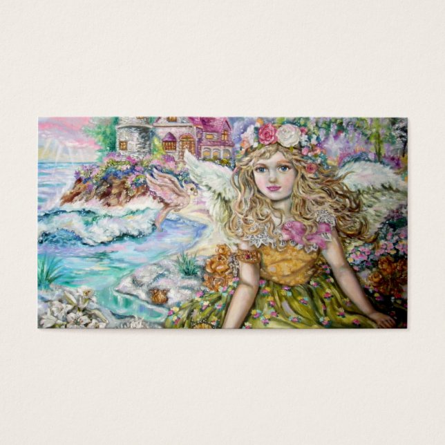 De engel van de parelschelpdieren. visitekaartjes (Voorkant)