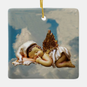 De Engel van de slaap Keramisch Ornament