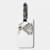 De Engel van de sneeuw Bagagelabel (Achterkant verticaal)