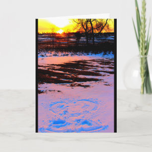 De Engel van de sneeuw bij het Denken van de Kaart