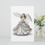 De Engel van de sneeuw Briefpapier (Staand voorkant)
