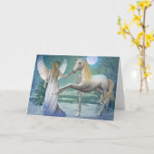 De Engel van de sneeuw (Kaart) Kaart (Gele Bloem)