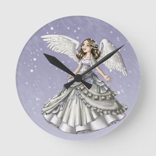 De Engel van de sneeuw Ronde Klok (Voorkant)