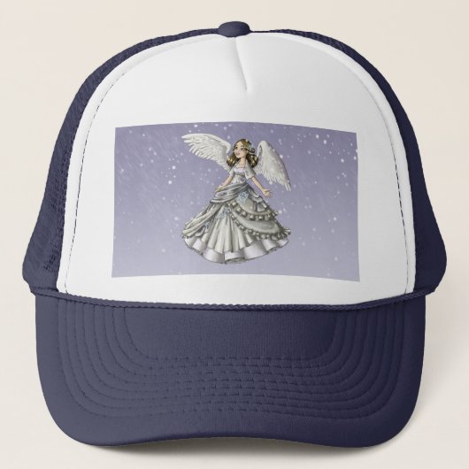 De Engel van de sneeuw Trucker Pet (Voorkant)