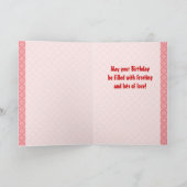 De Engel van de Verjaardag van februari Kaart (Binnen)