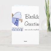 De Engel van de Verjaardag van januari Kaart (Achterkant)