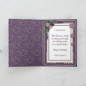 De Engel van de verjaardag - Vers binnen Feestdagen Kaart (Binnen)