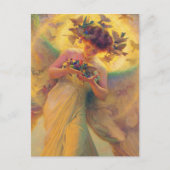 De engel van de vogels briefkaart (Voorkant)