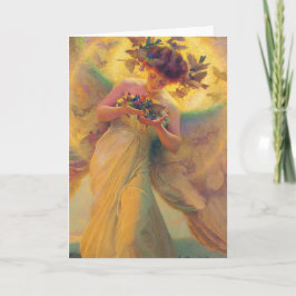 De engel van de Vogels Franz Dvorak 1910 Kaart