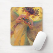 De engel van de vogels Franz Dvorak 1910 Muismat (Met muis)