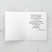 De Engel van de vrede & van de Goodwill Feestdagen Kaart (Binnen)