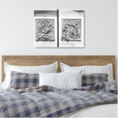De engel van Frankrijk die de ketters uitzet Canvas Afdruk (Insitu (Slaapkamer))