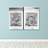 De engel van Frankrijk die de ketters uitzet Canvas Afdruk (Insitu (Houten vloer))