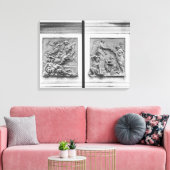 De engel van Frankrijk die de ketters uitzet Canvas Afdruk (Insitu (Woonkamer))