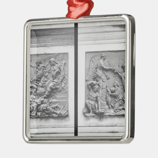 De engel van Frankrijk die de ketters uitzet Metalen Ornament (Links)