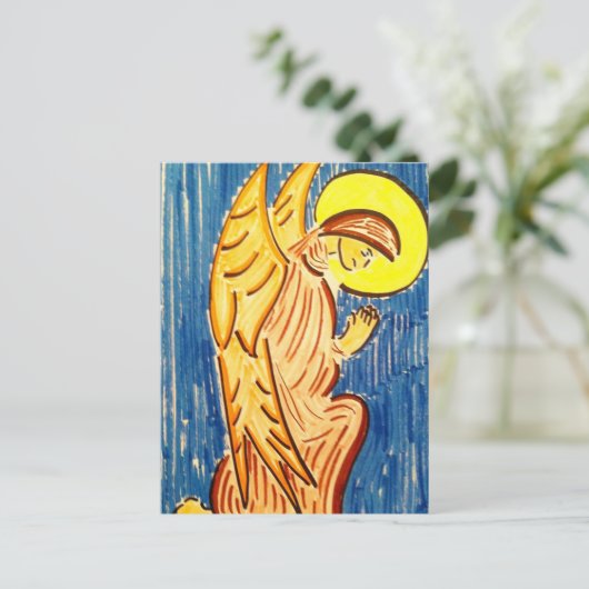 De Engel van het gebed Briefkaart (Staand voorkant)