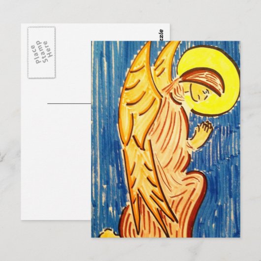 De Engel van het gebed Briefkaart (Voorkant / Achterkant)