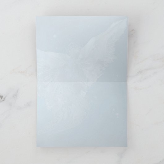 De Engel van het kristal (lijstversiering) Feestdagen Kaart (Binnen)