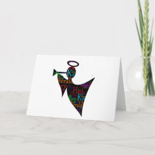 De Engel van Kerstmis Feestdagen Kaart