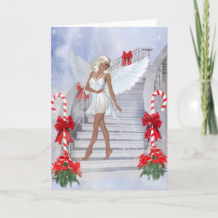De Engel van Kerstmis Feestdagen Kaart