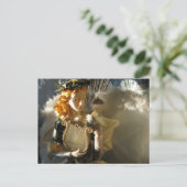 De Engel van Kerstmis Feestdagenkaart (Staand voorkant)