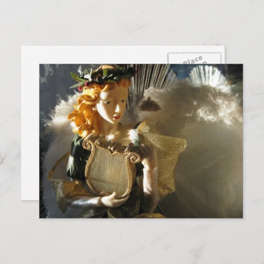 De Engel van Kerstmis Feestdagenkaart (Voorkant / Achterkant)