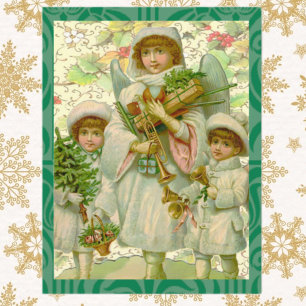 De Engel van Kerstmis Feestdagenkaart